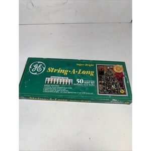 Vintage GE Miniature Style 50 String A Long Christmas Lights NEW